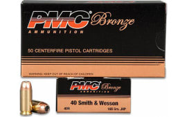 PMC 40B Jacketed Hollow Point Bronze .40 Smith & Wesson 1000 Round Case - 165 GR Jacketed Hollow Point, Personal Defense Ammunition -1000 Round Case