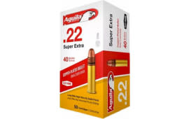 Aguila 22LR 40 GR Super Extra High Velocity Copper Plated, Solid Point Ammo 1B222328 - 500rd Brick