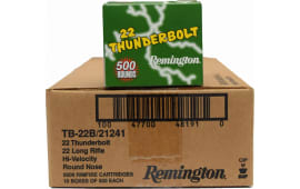 Remington Thunderbolt .22 LR 40 GR LRN Lead Round Nose Ammo, 1255 FPS - 5000 Round Case