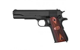 Auto Ordnance 1911A1 45 ACP Pistol, 5" GI Specs Black with Wood Grips - 1911BKOW