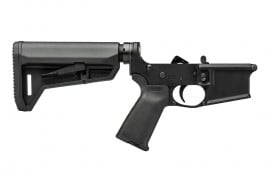 Aero Precision AR15 Complete Lower Receiver w/ MOE Grip & SL-K Carbine Stock - Anodized Black - APAR501192