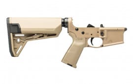 Aero Precision AR15 Complete Lower Receiver with FDE MOE Grip & SL-S Carbine Stock - FDE Cerakote - APAR501197