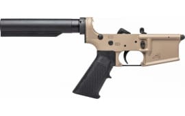 Aero Precision AR15 Carbine Complete Lower Receiver w/ A2 Grip, No Stock - FDE Cerakote - APAR501375