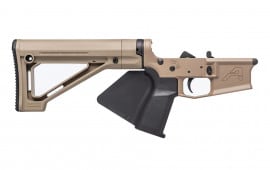 Aero Precision M4E1 Featureless Complete Lower Receiver w/ Magpul Fixed Carbine Stock - Cerakote FDE - APAR600132