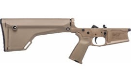 Aero Precision M5 Complete Lower Receiver w/ MOE Grip & Fixed Rifle Stock Cerakote FDE - APAR308230