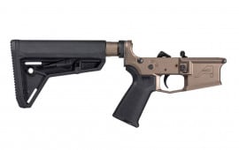 Aero Precision M4E1 Complete Lower Receiver with MOE Grip & SL Carbine Stock - Kodiak Brown Anodized - APAR600565