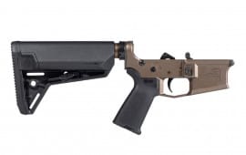 Aero Precision M4E1 Complete Lower Receiver with MOE Grip & SL-S Carbine Stock - Kodiak Brown Anodized - APAR600569