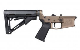 Aero Precision M4E1 Complete Lower Receiver with MOE Grip & CTR Carbine Stock - Kodiak Brown Anodized - APAR600573