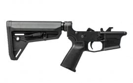 Aero Precision EPC-9 Carbine Complete Lower Receiver with MOE Grip and MOE SL Carbine Stock - Anodized Black - APAR620558