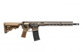 Aero Precision M4E1 Pro AR-15 Rifle, 16" 5.56 NATO Mid-Length Barrel, 15” MOD 4 Handguard, Ambi Controls, B5 Furniture - Kodiak Brown Anodized -APCR640478