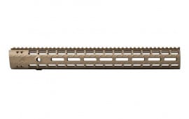 Aero Precision AR15 16.6" Enhanced M-LOK Handguard, Gen 2 - No Barrel Nut - Cerakote FDE - APRA100240C