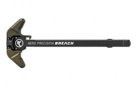 Aero Precision AR15 BREACH Ambi Charging Handle with Large Lever - Black/OD Green - APRA700131C