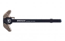 Aero Precision AR15 BREACH Ambi Charging Handle with Small Lever - Black/Kodiak Brown - APRA700140C