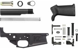 Aero Precision M5 (.308) Stripped Lower in Anodized Black, M5 Enhanced Carbine Buffer Kit, Lower Parts Kit Minus FCG Bundle - APSL100320