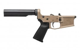 Aero Precision M4E1 Carbine Complete Lower Receiver wtih Nickel Boron Trigger, Magpul MOE Grip, No Stock - Cerakote FDE - APSL100404