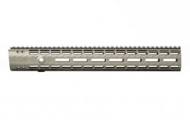 Aero Precision AR15 15" Enhanced M-LOK Handguard, Gen 2 - Clear Anodized - APSL100544