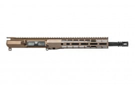 Aero Precision M4E1 Threaded 12.5" 5.56 Carbine No Forward Assist Complete Upper wtih 10.3" M-LOK ATLAS R-ONE Handguard - Kodiak Brown Anodized - APSL100630