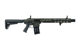 Panzer Arms AR12 PRO-L Semi-Automatic 12 Gauge Shotgun, 18.5" Barrel, 5+1 Capacity, Extended MLOK Handguard, Ambi Controls, Multicam Black - PAAR12PROBMLF