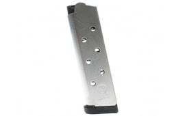 ASC Full-Sized 1911 45 ACP 8 Round Natural Stainless Steel Magazine - Overmolded