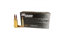 Sig Sauer E556M420 Elite Match Grade 5.56x45 NATO 77 gr Open Tip Match (OTM) - 20rd Box