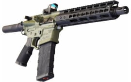 ATI Tactical Omni Maxx Hybrid Black/Forest Green LTD AR15 Pistol, 5.56 Caliber, 10.5" BBL, 10" Keymod Rail , w/ Free Red Dot Sight. 
