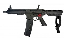 ATI ALPHA MAXX, 5.56 NATO, AR-15, Semi-Auto Pistol, 7.5" Barrel, 60rd Mag, Franklin Armory Binary Trigger, Flip Up Sights, Brace, Black, GAX5567ML60FA