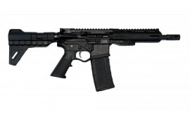 ATI Alpha Maxx Semi-Automatic AR-15 Pistol 8.5" Barrel, M-LOK Handguard, 30 Round Magazine, Flip-Up Sights, Brace, Black, .300 Blackout - ATIGAX3007ML