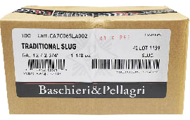 Baschieri & Pellagri 12GA  1 1/8oz Slug - 2 3/4" Shell - Premium Grade - 100 Shell Case