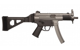 Heckler and Koch SP5K-PDW, Semi-Auto 9mm Pistol, 5.83" Threaded Barrel with Tri Lug, (2) 30 Round Magazines, SB Tactical Brace, Two Tone (Gray/Black) - 81001459
