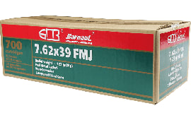 Barnaul 7.62X39 In Sealed Tin - 123 Grain, Full Metal Jacket, Steel Case, Laquer Coated, Non-Corrosive - 700 Round Tin