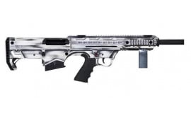 Black Aces Tactical Pro Series Semi-Automatic Bullpup Shotgun 12GA 5rd 18.5" Barrel - Distressed White Cerakote Finish - BATBPW