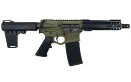 American Tactical Omni Semi-Automatic, 5.56 Nato AR-15 Style Pistol with 7" M-LOK Handguard - Battlefield Green - ATIGOMX556ML7CCBBFG