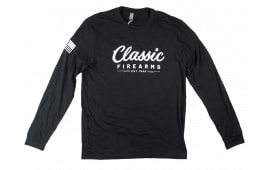 NEW!! Classic Firearms Long Sleeve Shirt - Black