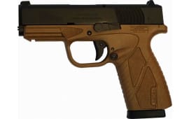 Bersa BPCC Concealed Carry DAO 9mm Pistol, 3.3" 8+1 Flat Dark Earth Poly Grip/Frame Black - BP9DECC