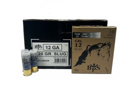 BPS Best Performance Shotshell - Case - 12 Gauge, 2.75", 1 Ounce Rifled Slugs, 28 Gram - BPS12GARS - 200 Rounds