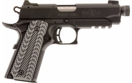 Browning 1911-22 Compact Black Label 22LR Pistol, Suppressor Ready with Rail Single 4.25in Barrel 10+1 G10 Grip Black - 051821490 