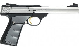 Browning Buck Mark Camper Stainless UFX 22LR Pistol, 5.5" Calif. Compliant Ultra Grip FX SS - 051-483490