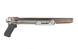 Samson 10-00037-03 B-TM Folding Stock Stainless Steel & Walnut Finish with Black Polymer Grip for Ruger 10/22 (Rifle Parts NOT Included)
