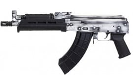 Century Arms HG7673N VSKA Draco 30+1 10.5" Threaded Barrel, Distressed White Stamped Rec, Magpul Furniture, Enhanced Trigger Group