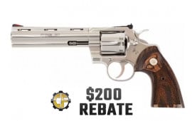 Colt Manufacturing Python .357 Magnum 6" Barrel 6-Shot Stainless Steel Revolver python-sp6wts 