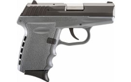 SCCY CPX-2 CBSG 9mm Semi-Auto Polymer Frame Pistol, Black on Sniper Gray, DAO, No Safety, 10+1 Capacity - W / 2 Mags 