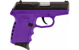 SCCY CPX-2 CBPU 9mm Polymer Frame Pistol, Blued Slide on Purple, DAO 10+1 w/ 2 Mags 