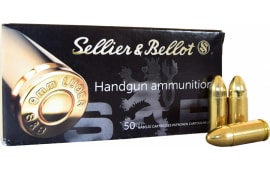 Sellier and Bellot 9mm Ammunition, 124 GR, FMJ, Brass, Boxer, Non-Corrosive. - SB9B - 1000 Round Case