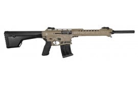 Military Armament Corporation F12 Semi-Automatic 12 Gauge AR-12 Style Shotgun, 2-5 Round Mags, Choke Set - Flat Dark Earth - 21000141