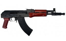 Pioneer Arms Hellpup PRO, Polish Red Wood, 7.62x39, Semi-Automatic AK Pistol, Rear 1913 Picatinny Rail, Forged Trunnion, (2) 30 Round Magazines - PRAK0031FTPRO