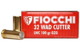 Fiocchi 32LA Shooting Dynamics 32 S&W Long 100 GR Lead Wadcutter - 50rd Box