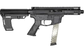 Foxtrot Mike FM-9 Semi-Automatic AR-15 Pistol 9mm 3" Barrel With Faux Suppressor,  5" M-Lok Rail, Glock Magazine Compatible - W / MFT Pistol Brace.