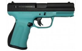 FMK Firearms 9C1 G2 Fast Action Trigger 9mm Semi-Auto Pistol, 4" BBL, Drop Free Magazines, Robin Egg Blue - G9C1G2ETB