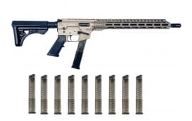 Freedom Ordnance FX-9 9mm Promo Rifle Package, 16" Bbl, Billet Rec's, M-Lok Rail, FDE. W/ 10-32 Rd ETS Glock Type Mags, & FX9 Foregrip - FX9R16-FDE   