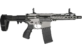 Fostech Tomcat Semi-Automatic AR-15 Pistol 7.5" Barrel, 7" Rail, .300BLK 30 Rd - W/ Factory Installed Echo AR-II Trigger & PDW Brace - Tungsten Finish